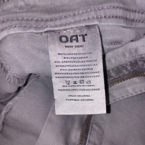 Oat New York Size 6 Women's 11" Wide Leg Jeans Gray Raw Hem Scandi Coastal - Picture 8 of 11